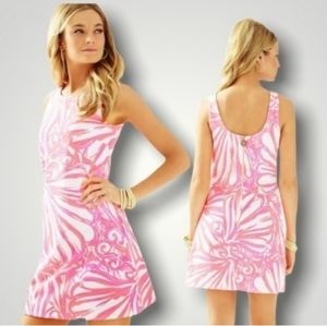 Lilly Pulitzer Pink Shell Shift Dress Small New